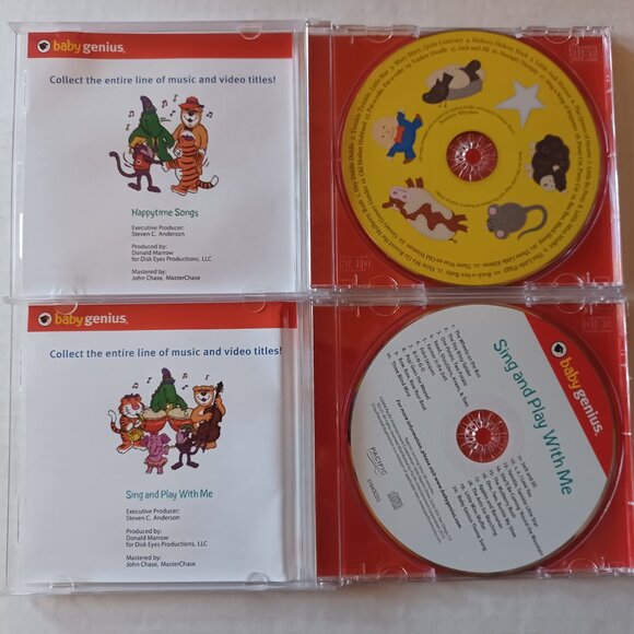 2004 Baby Genius CD 2 Pack - Happytime Songs & Sing and Play with Me - Picture 3 of 5